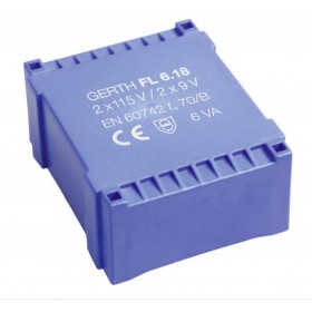 FL6.36 TRANSFORMATEUR 2 x 115 V 2 x 18 V/AC 6 VA