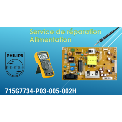 SERVICES DE RÉPARATION ALIMENTATION PHLIPS 715G7734-P03-005-002H PLTVHL241XAB1