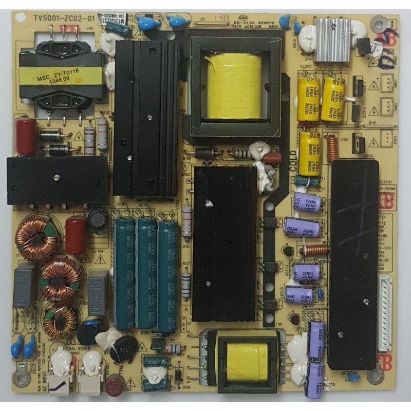 Carte D'alimentation TV Haier Référence 5001-ZC02-01 - Occasion Fonctionnelle