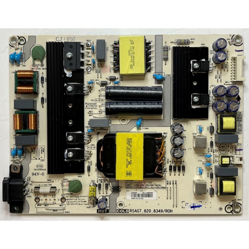 Carte D'alimentation Hisense RSAG7.820.6905/R0H - Pour TV H49NEC6500 - Occasion Fonctionnelle